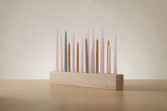 Solid Wood Candle Holder